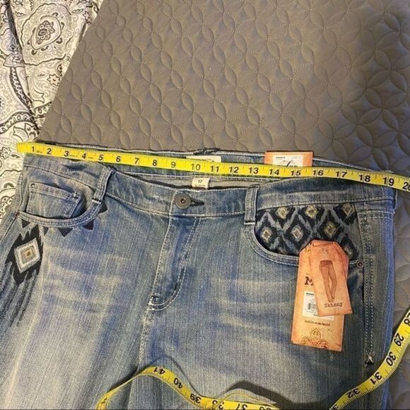 Mudd boho Aztec design skinny‎ jeans - Picture 7 of 14